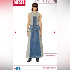 Diesel Denim two toned dress